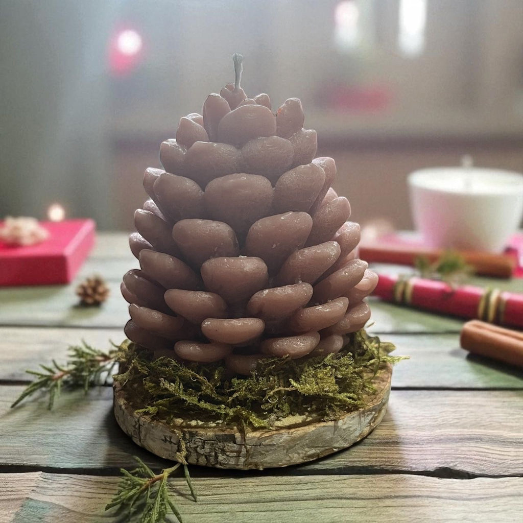 Pine cone Candle