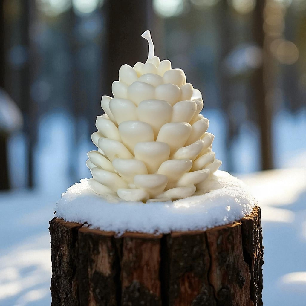 Pine cone Candle